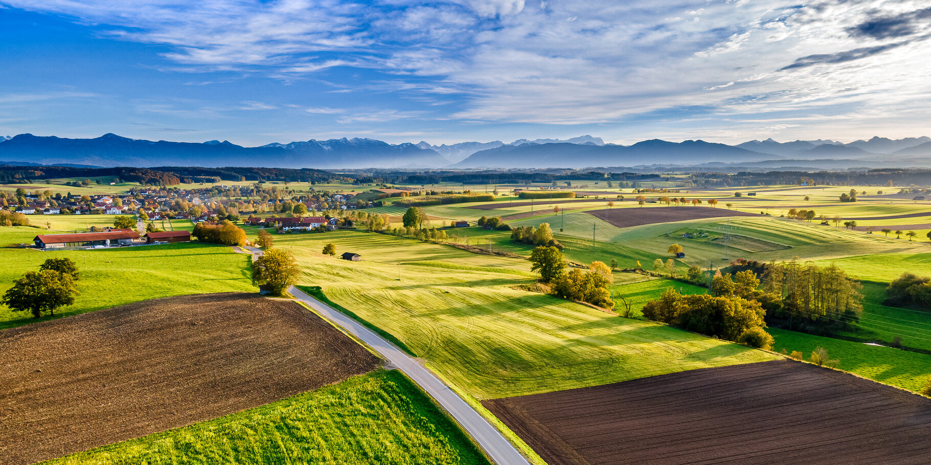 Blick auf Bayrisches Alpenvorland