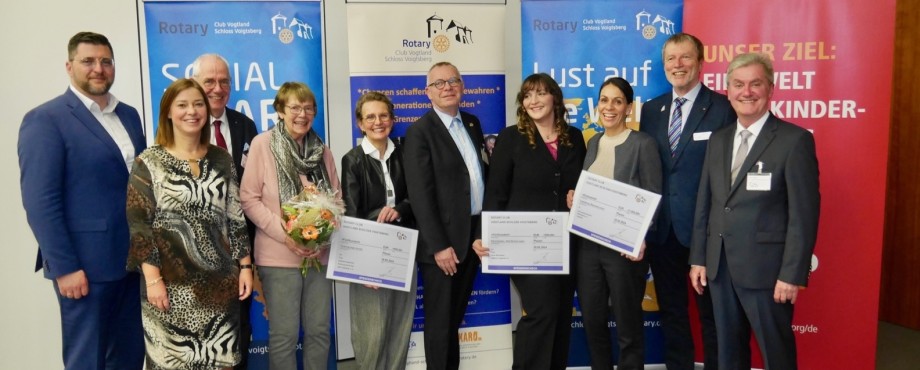 RC Vogtland Schloss Voigtsberg  - Rotarier verleihen Social Awards 