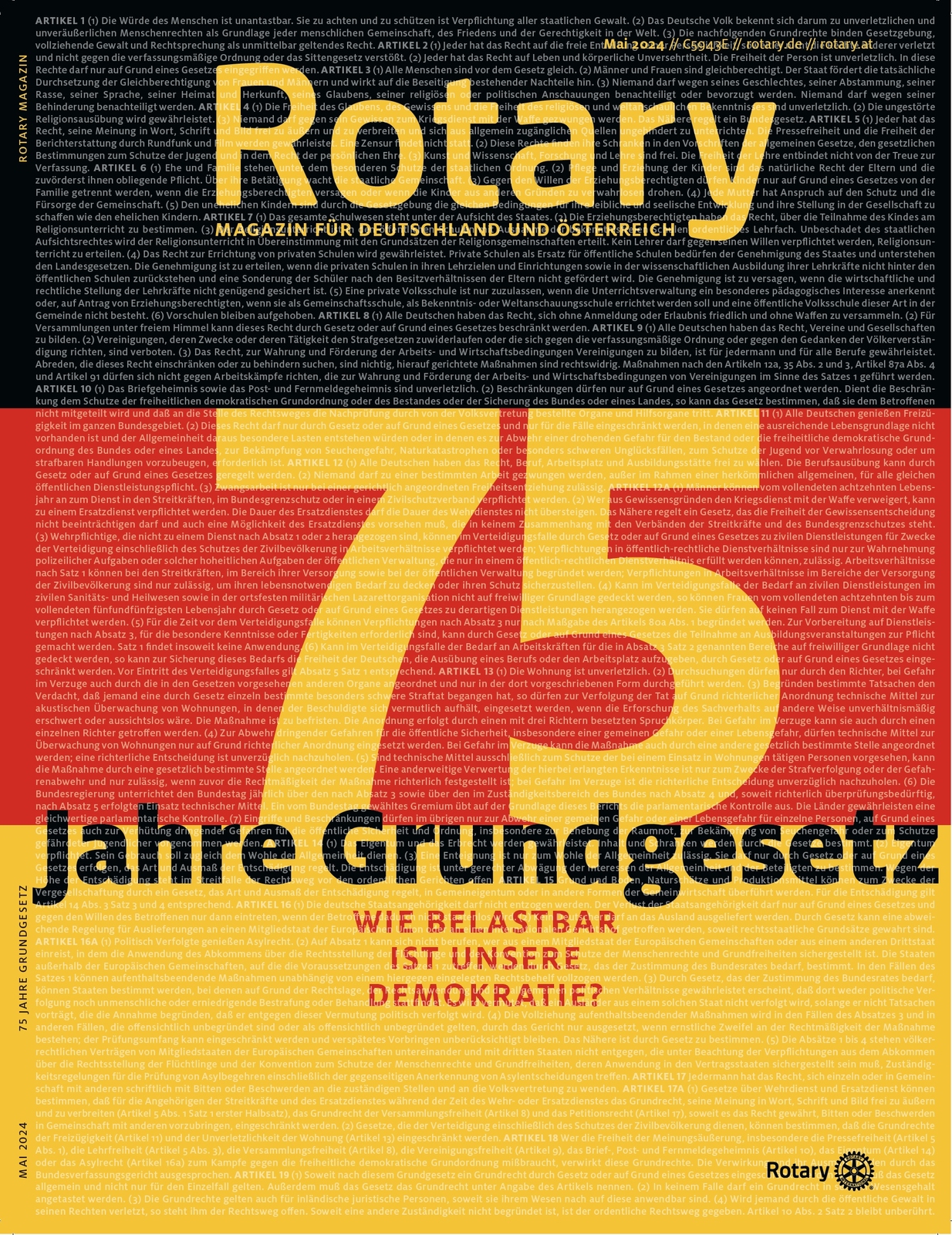 2024, mai, titelthema, 75 jahre, grundgesetz